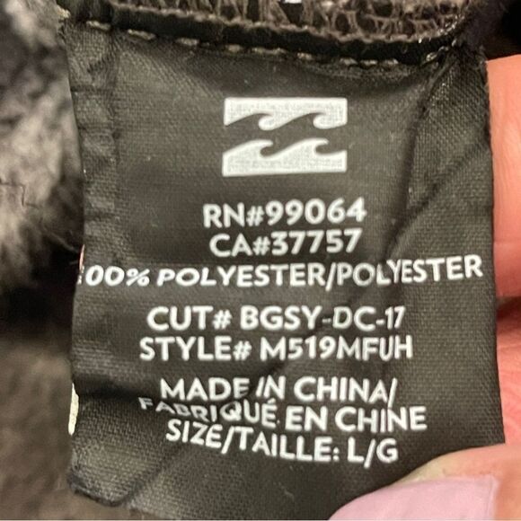 Billabong A/Div. Adventure Division Soft Fleece Button Up Hoodie Men's L Pockets - Picture 7 of 11